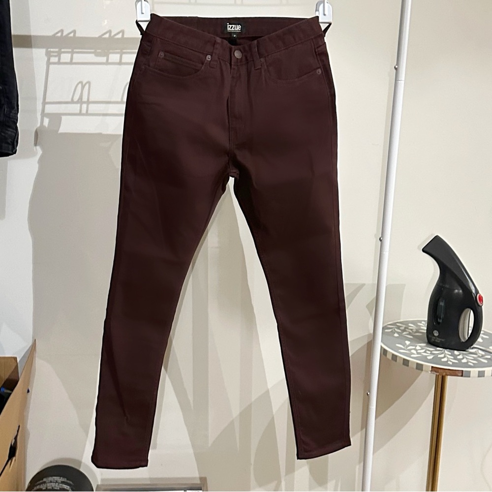 Izzue Slim Fit Jeans -Burgundy